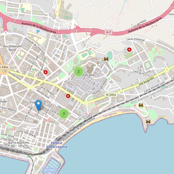 Thumbnail Mapa de teatros en Tarragona
