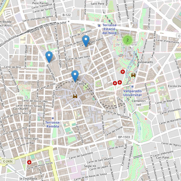 Thumbnail Mapa de teatros en Terrassa