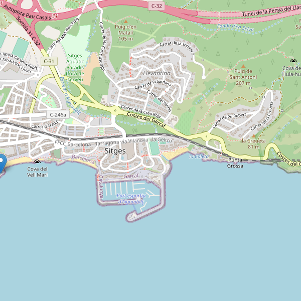 Mapa de telefonos en Sitges Thumbnail