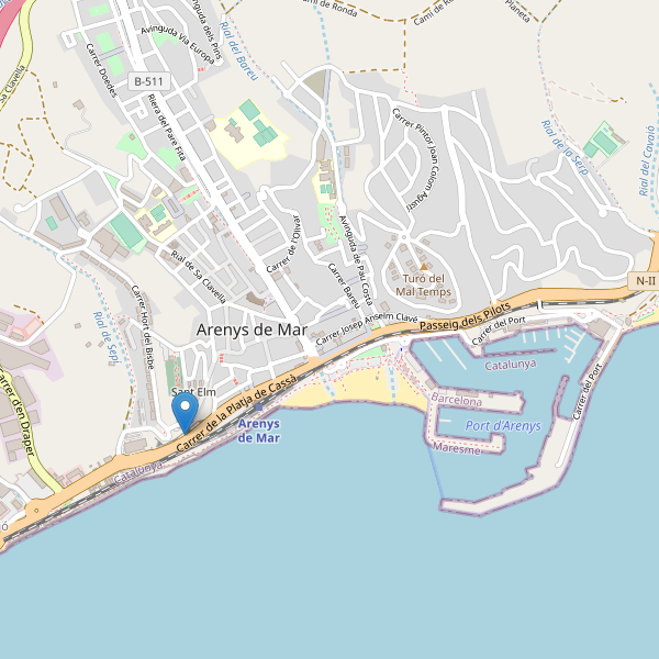 Mapa de vistas en Arenys de Mar Thumbnail