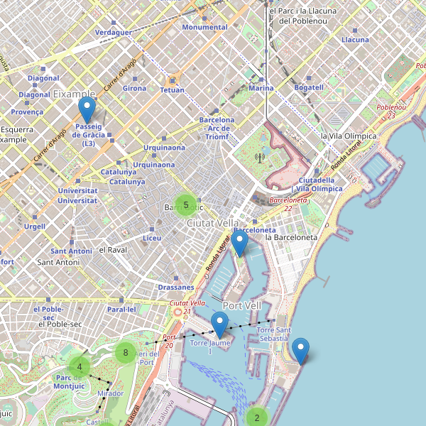 Mapa de vistas en Barcelona Thumbnail