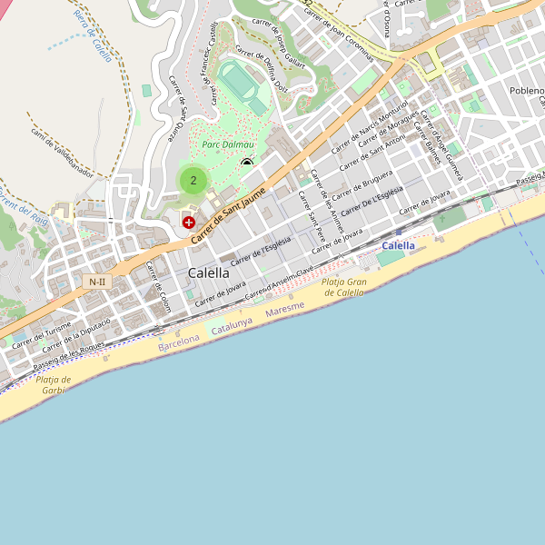 Mapa de vistas en Calella Thumbnail