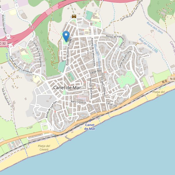 Mapa de vistas en Canet de Mar Thumbnail