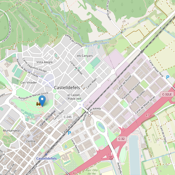 Mapa de vistas en Castelldefels Thumbnail