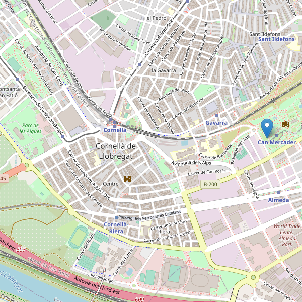 Mapa de vistas en Cornellà de Llobregat Thumbnail