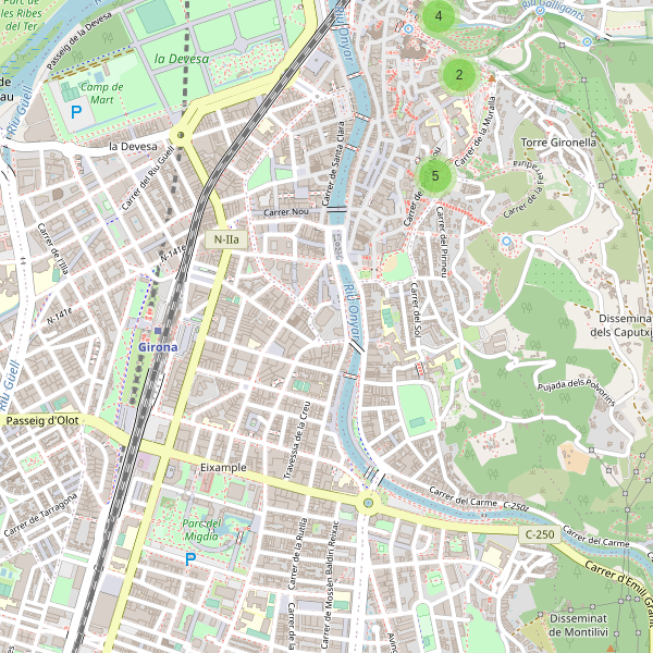 Mapa de vistas en Girona Thumbnail