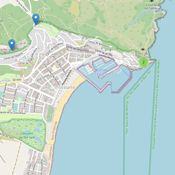 Mapa de vistas en l'Estartit Thumbnail