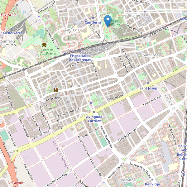 Mapa de vistas en l'Hospitalet de Llobregat Thumbnail