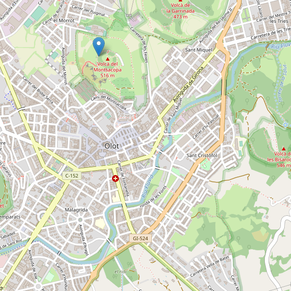 Mapa de vistas en Olot Thumbnail