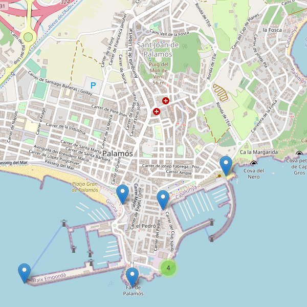 Mapa de vistas en Palamós Thumbnail