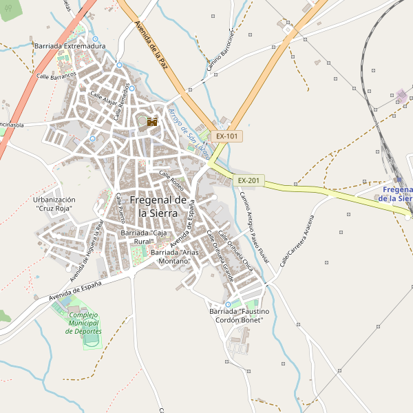 Thumbnail Mapa de Fregenal de la Sierra