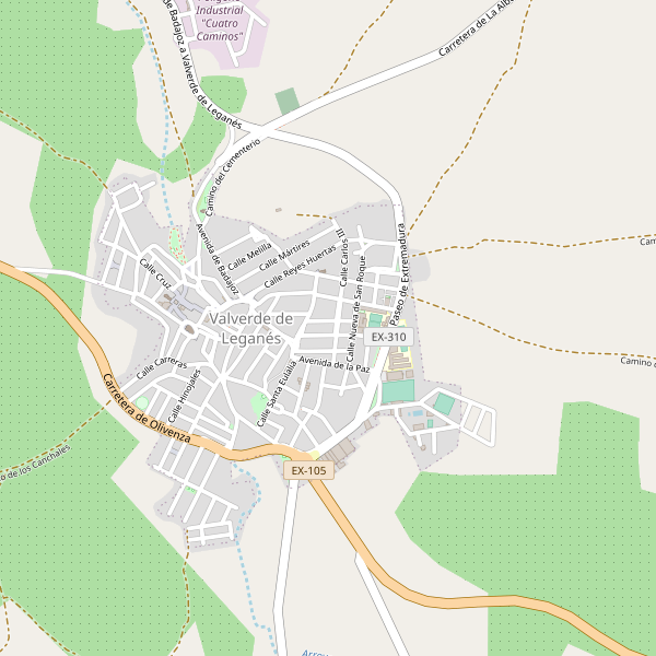 Mapa de agencias-viajes en Valverde de Leganés Thumbnail
