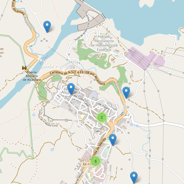 Thumbnail Mapa de aparcamientos en Alcántara