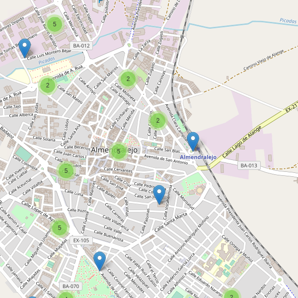 Thumbnail Mapa de aparcamientos en Almendralejo