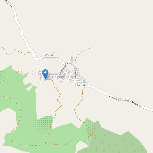 Mapa de aparcamientos en Carbajo Thumbnail