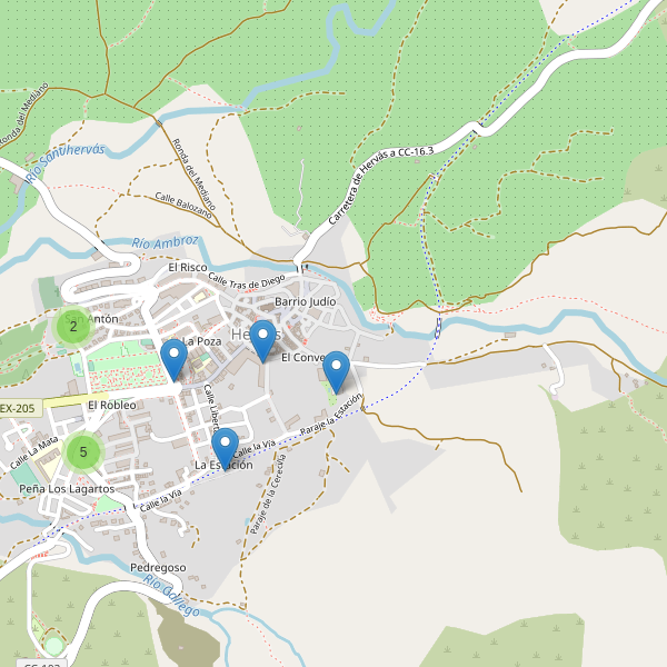 Thumbnail Mapa de aparcamientos en Hervás