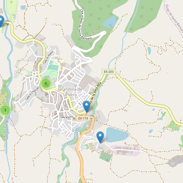 Thumbnail Mapa de aparcamientos en Jarandilla de la Vera