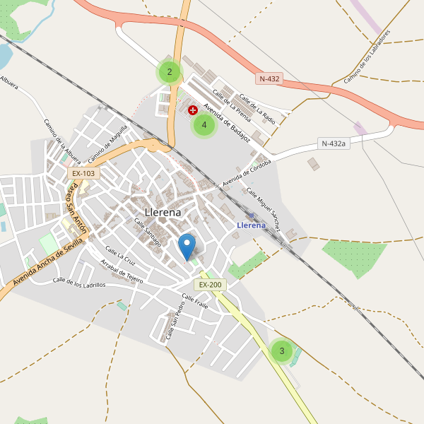 Thumbnail Mapa de aparcamientos en Llerena