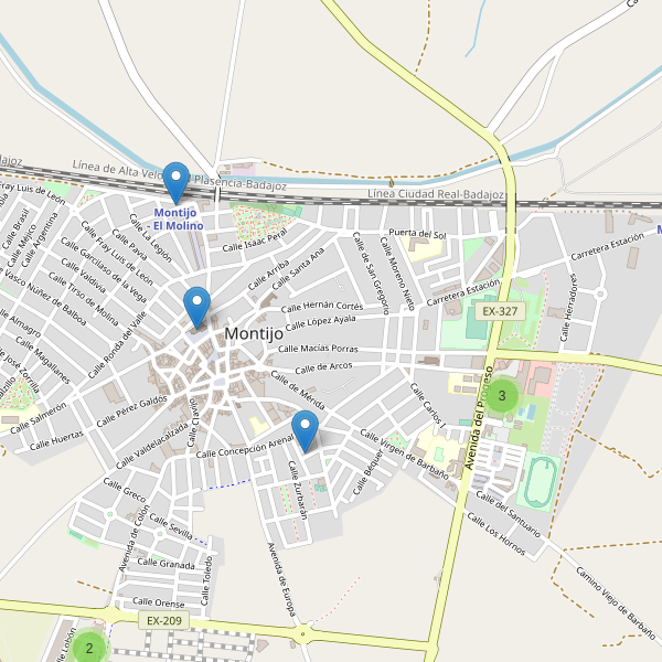 Thumbnail Mapa de aparcamientos en Montijo