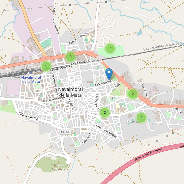 Thumbnail Mapa de aparcamientos en Navalmoral de la Mata