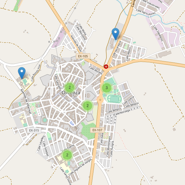 Thumbnail Mapa de aparcamientos en Olivenza