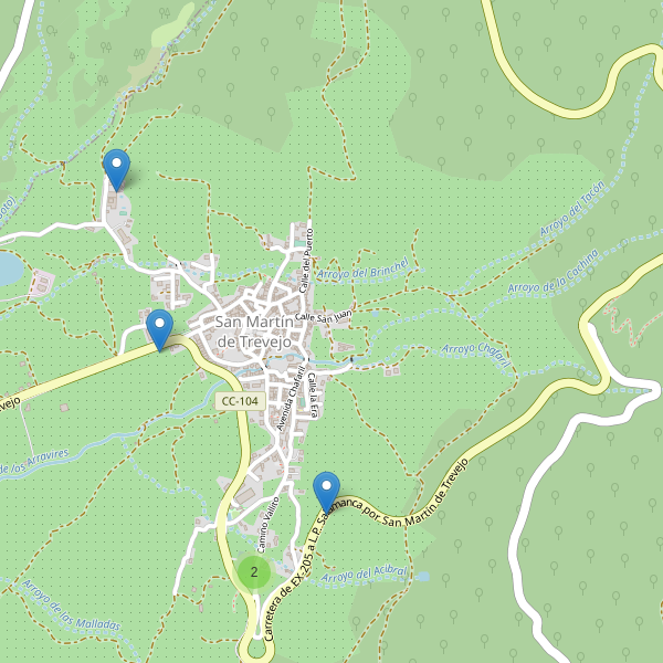 Thumbnail Mapa de aparcamientos en San Martín de Trevejo