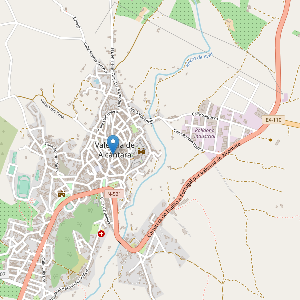 Thumbnail Mapa de aparcamientos en Valencia de Alcántara