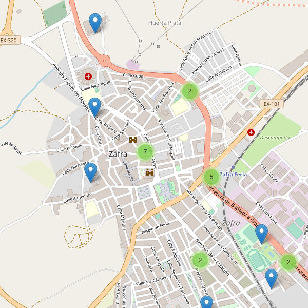 Thumbnail Mapa de aparcamientos en Zafra