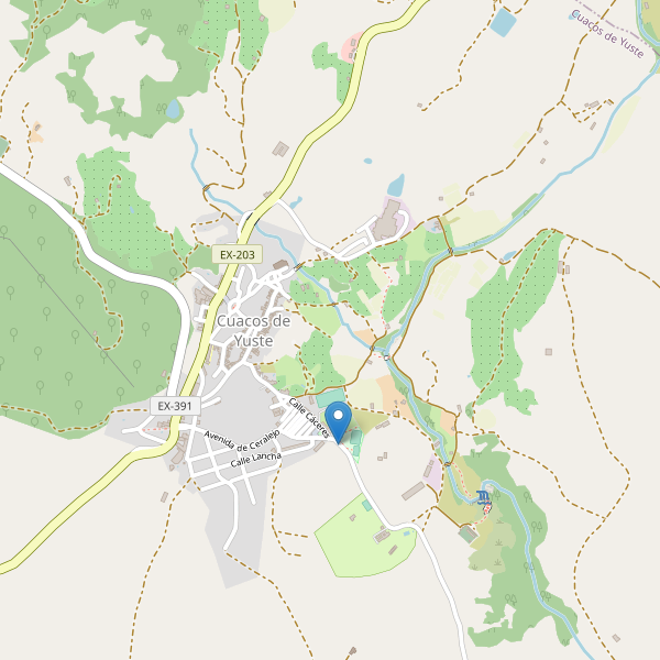 Mapa de aseos en Cuacos de Yuste Thumbnail