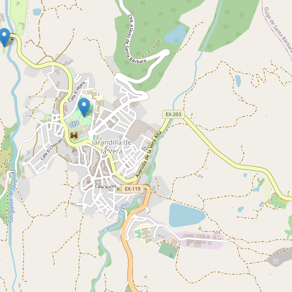 Mapa de aseos en Jarandilla de la Vera Thumbnail