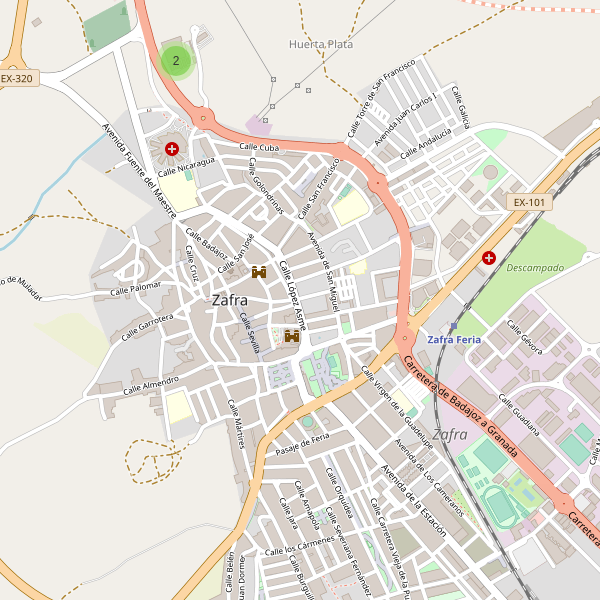 Mapa de aseos en Zafra Thumbnail