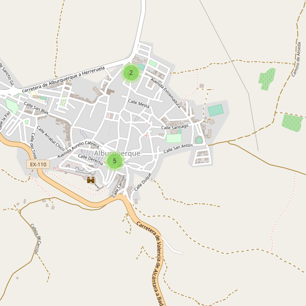 Mapa de bares en Alburquerque Thumbnail