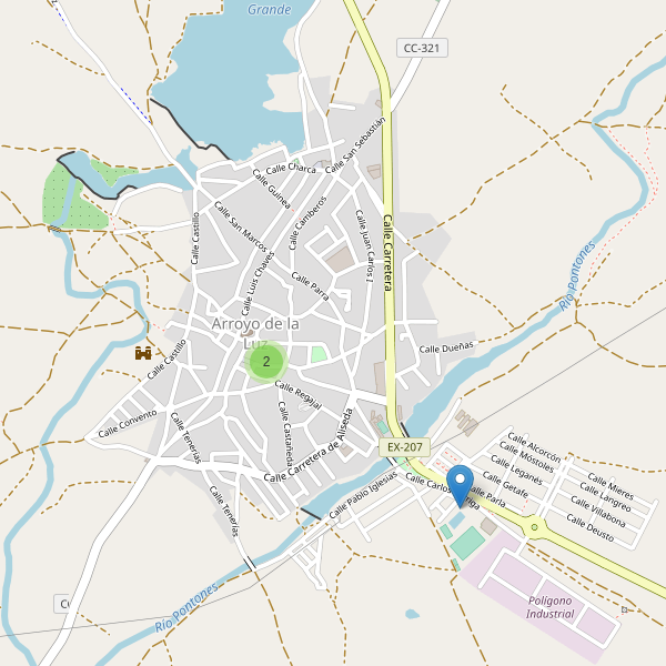 Mapa de bares en Arroyo de la Luz Thumbnail