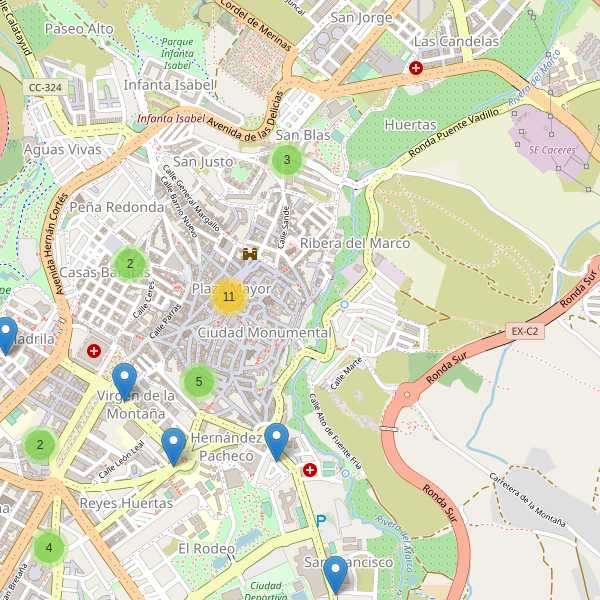 Mapa de bares en Cáceres Thumbnail