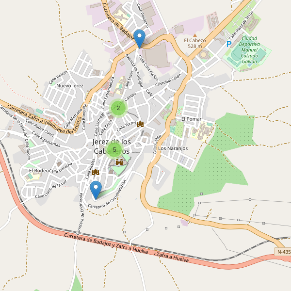 Mapa de bares en Jerez de los Caballeros Thumbnail