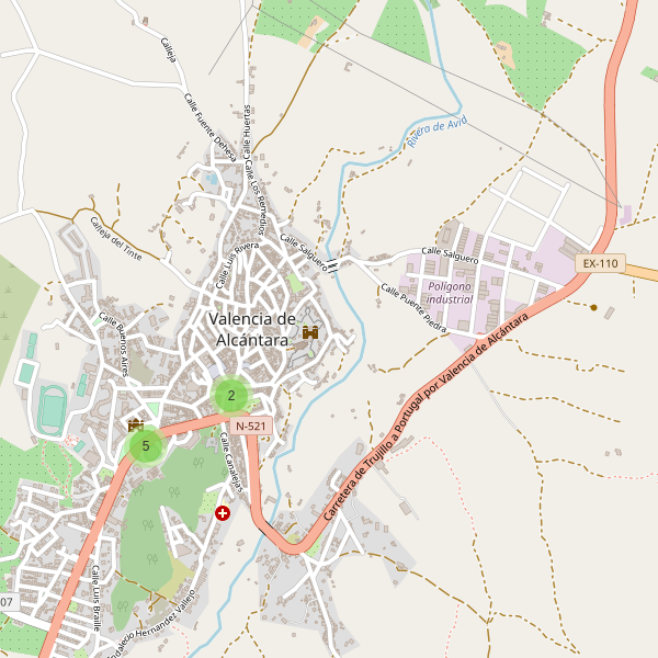 Mapa de bares en Valencia de Alcántara Thumbnail