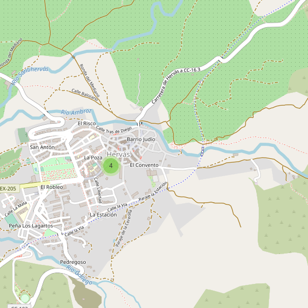 Mapa de cajeros-automaticos en Hervás Thumbnail