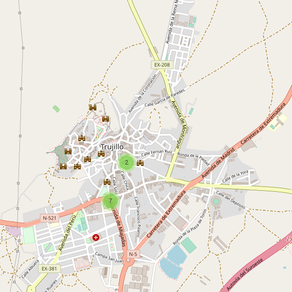 Mapa de cajeros-automaticos en Trujillo Thumbnail