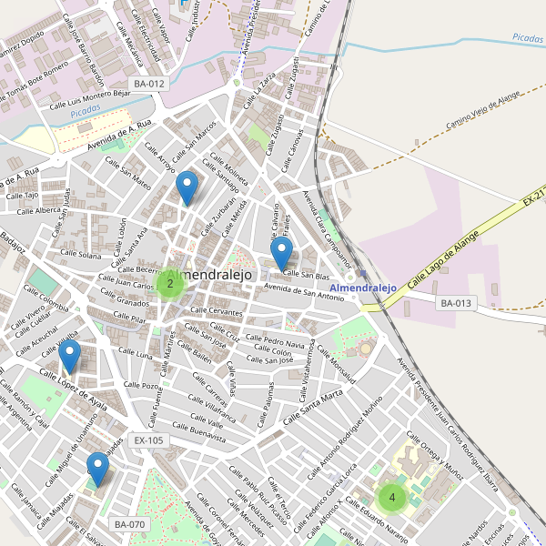 Mapa de escuelas en Almendralejo Thumbnail