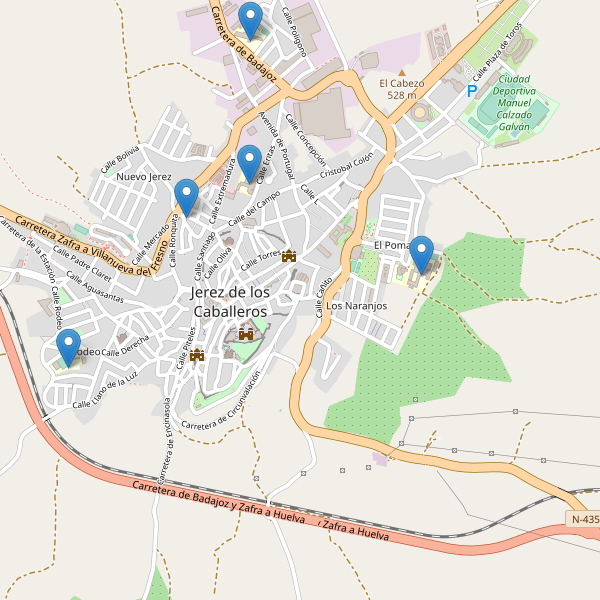 Mapa de escuelas en Jerez de los Caballeros Thumbnail