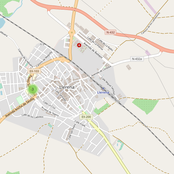 Mapa de escuelas en Llerena Thumbnail
