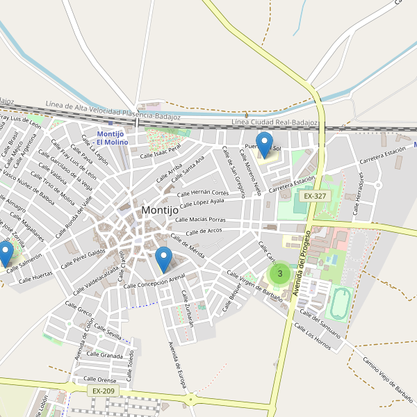 Mapa de escuelas en Montijo Thumbnail