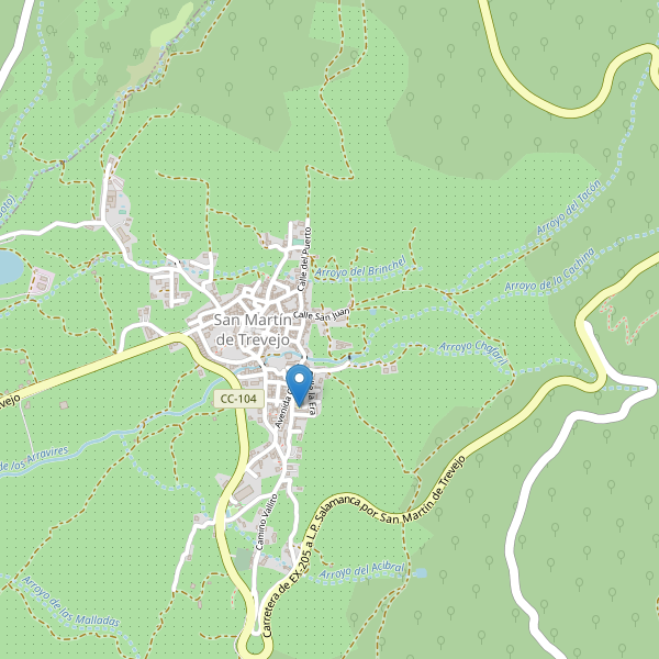 Mapa de escuelas en San Martín de Trevejo Thumbnail