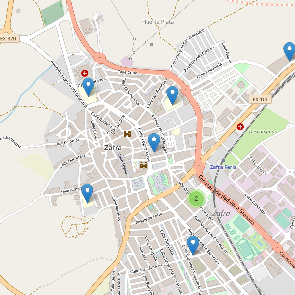 Mapa de escuelas en Zafra Thumbnail