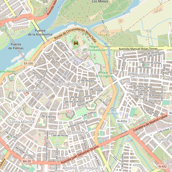 Mapa de estaciones en Badajoz Thumbnail