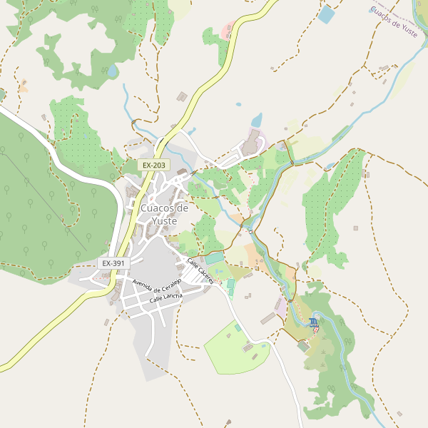 Mapa de estaciones en Cuacos de Yuste Thumbnail