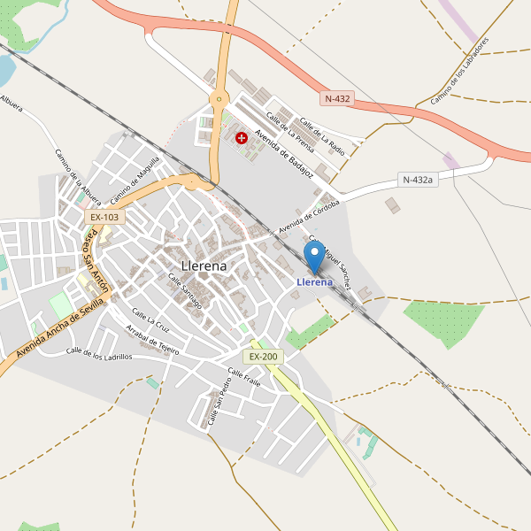 Mapa de estaciones en Llerena Thumbnail