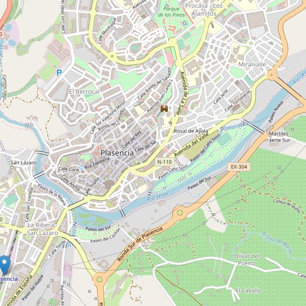 Mapa de estaciones en Plasencia Thumbnail