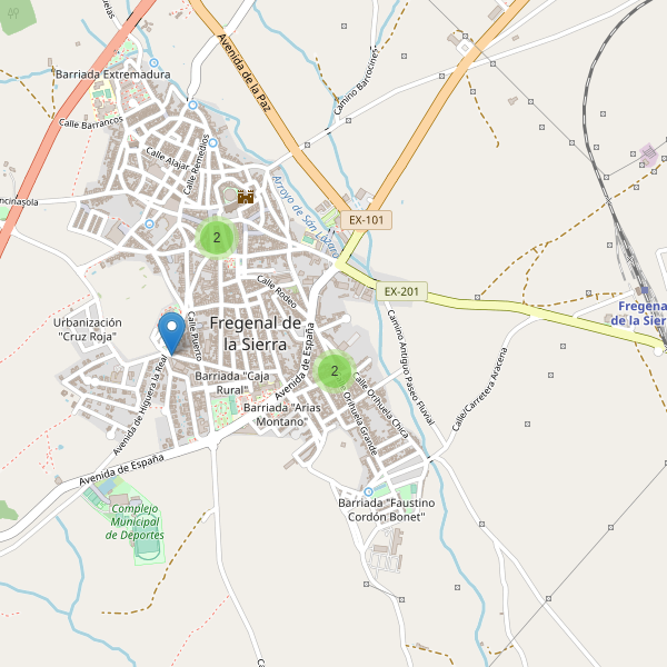 Thumbnail Mapa de farmacias en Fregenal de la Sierra