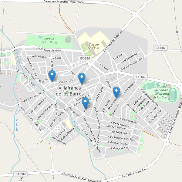 Thumbnail Mapa de farmacias en Villafranca de los Barros